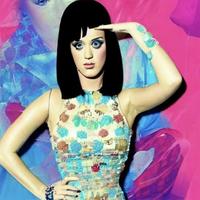 Katy Perry in the style of Whistler     13